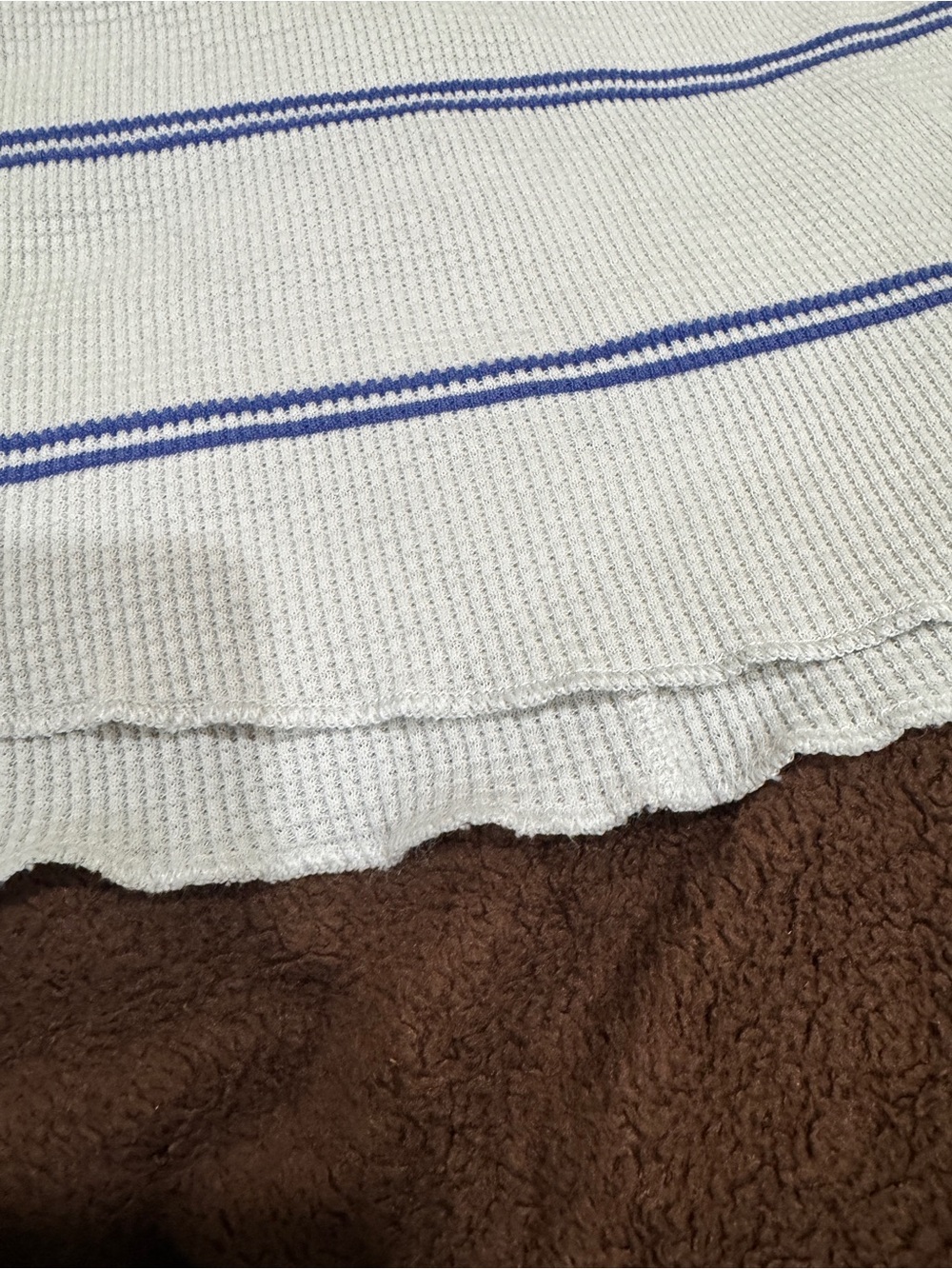 Aritzia Babaton Cowelneck Waffle-Knit Stripe top - Picture 9 of 13
